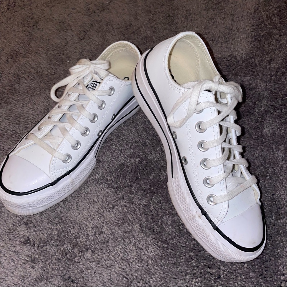 Platform Leather Converse